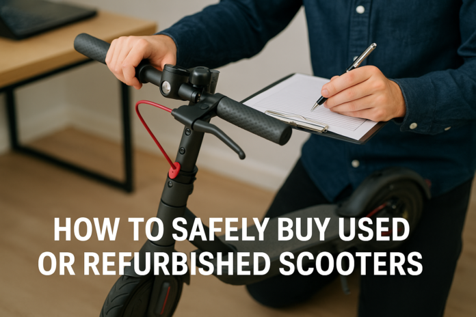 How to Safely Buy Used or Refurbished Scooters