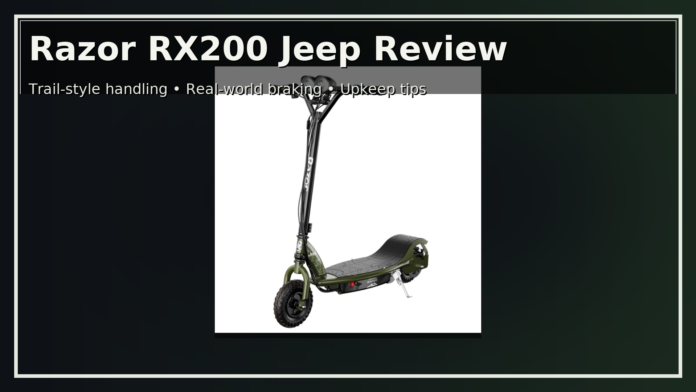 Razor RX200 Jeep Review