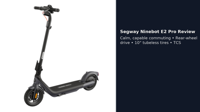 Segway Ninebot E2 Pro Review