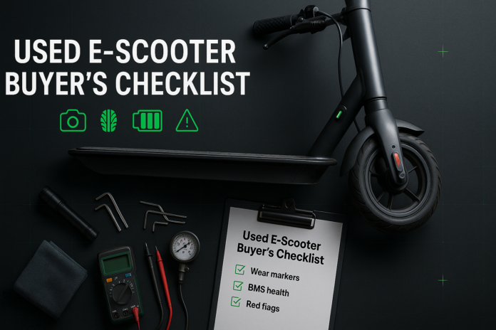 Used E-Scooter Buyer’s Checklist
