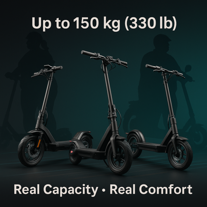 Best Electric Scooters for Overweight Adults (Up to 150 kg)