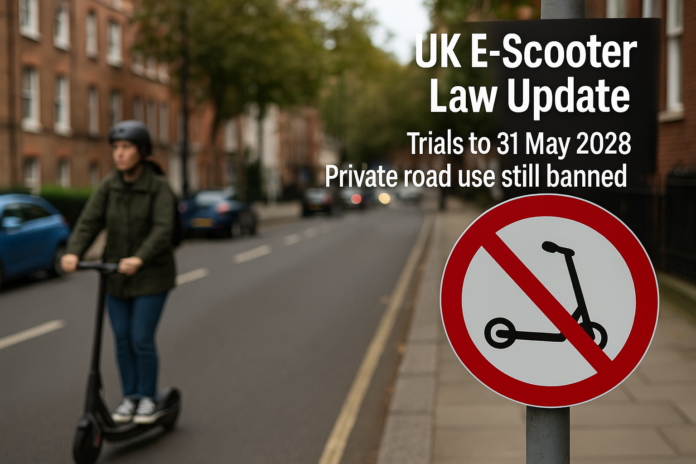 Electric Scooter UK Law Change