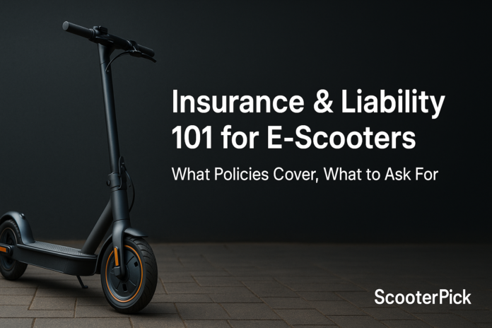 Insurance & Liability 101 for E-Scooters