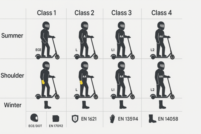 Protective Gear by Season & Speed Class