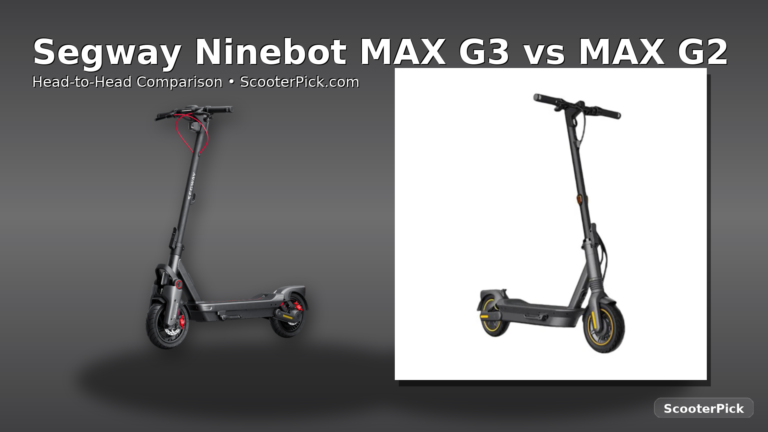 Segway Ninebot MAX G3 vs MAX G2