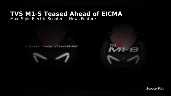 TVS M1-S electric scooter