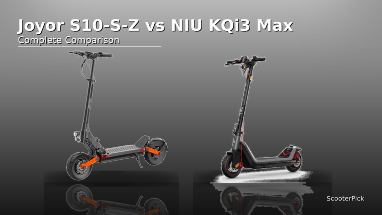 Joyor S10-S-Z vs NIU KQi3 Max