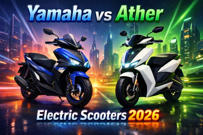 Yamaha and Ather electric scooters 2026