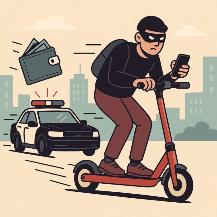 e-scooters as getaway vehicles