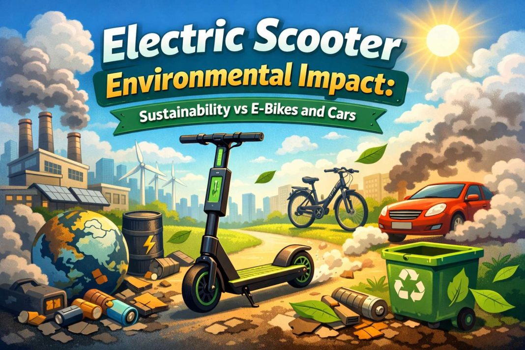 Electric scooter environmental impact