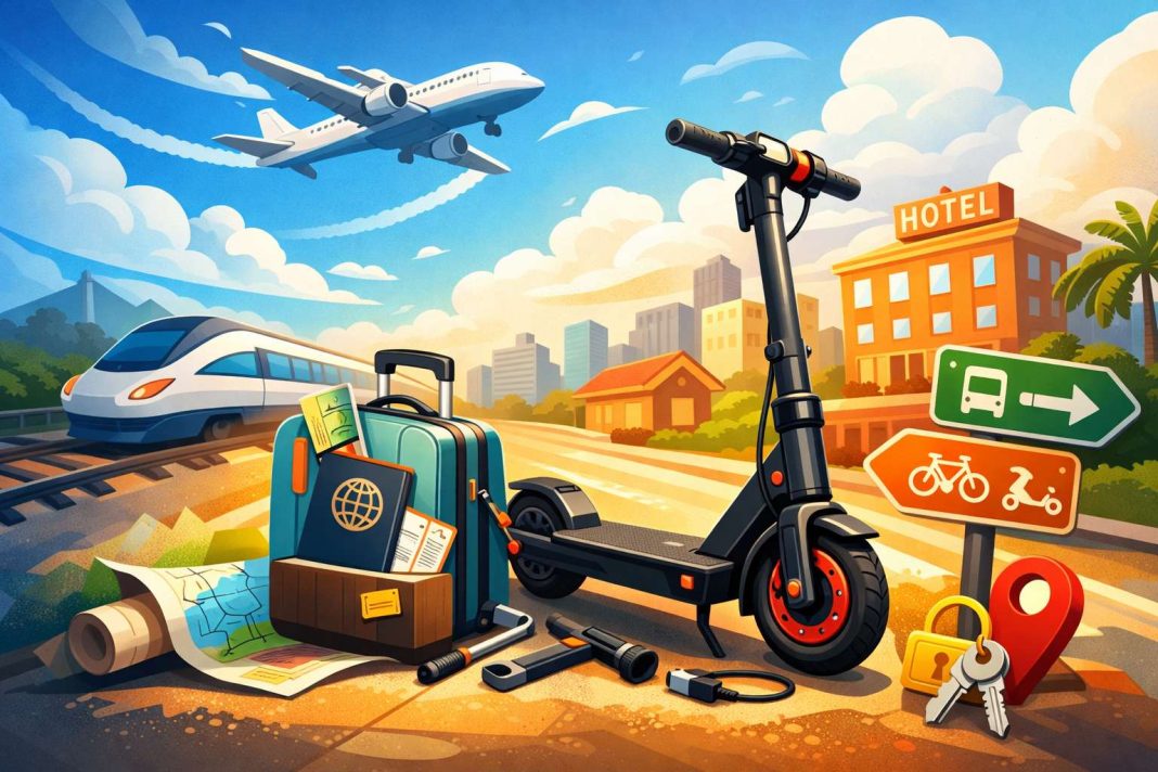 Traveling with an electric scooter