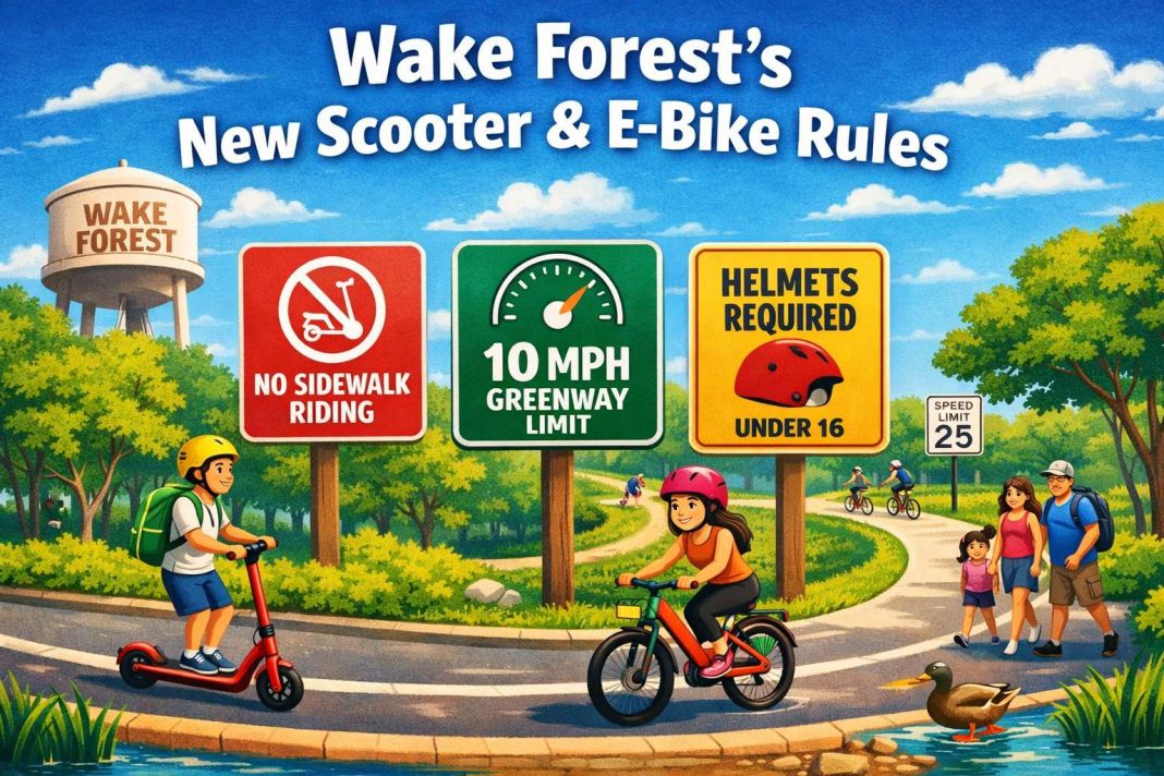 Wake Forest scooter ban