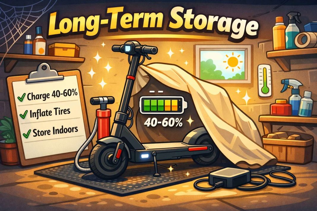 long-term electric scooter storage
