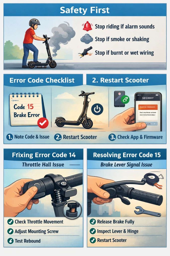 Error code 15 brake lever issue