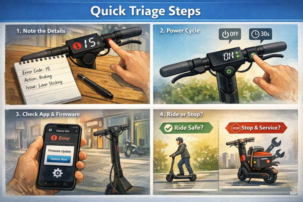 Fixing error code 14 on scooter throttle