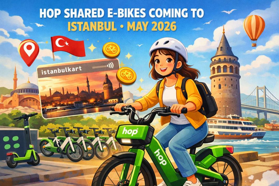 Hop shared e-bikes in Istanbul