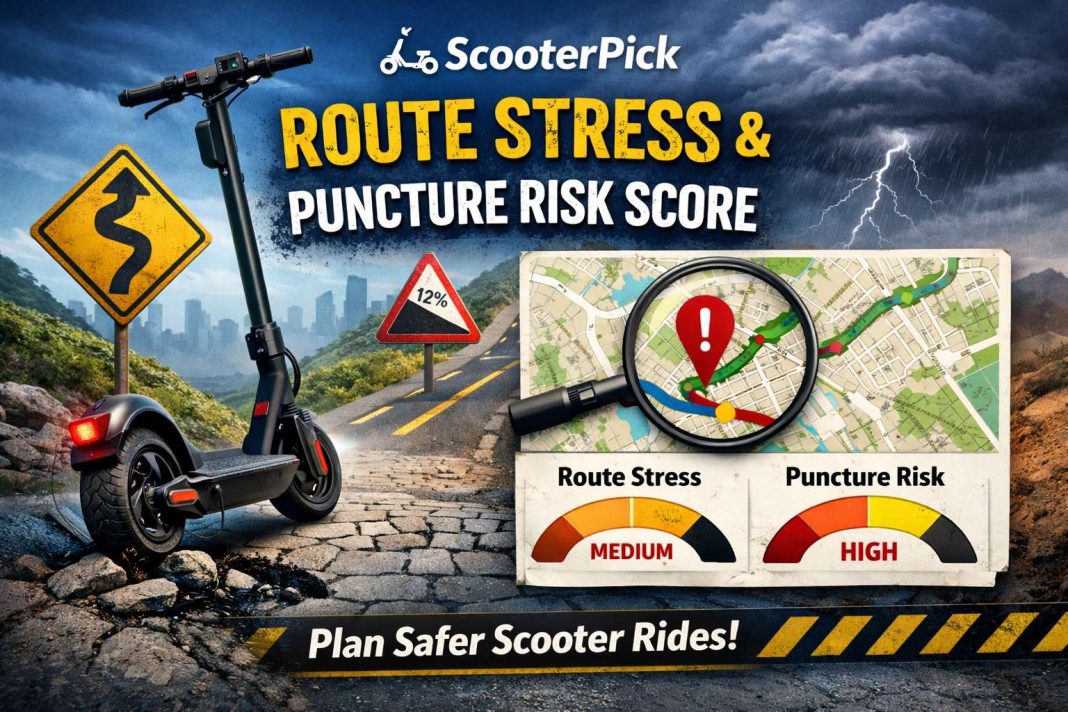 Route Stress + Puncture Risk Score tool