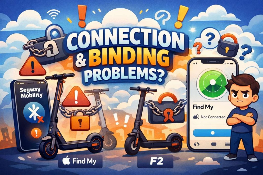 Segway app not connecting and Ninebot binding problems