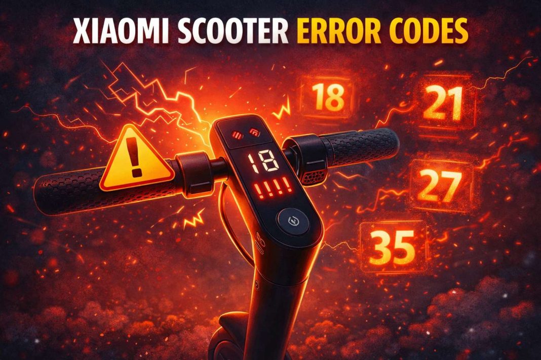 Xiaomi scooter error codes