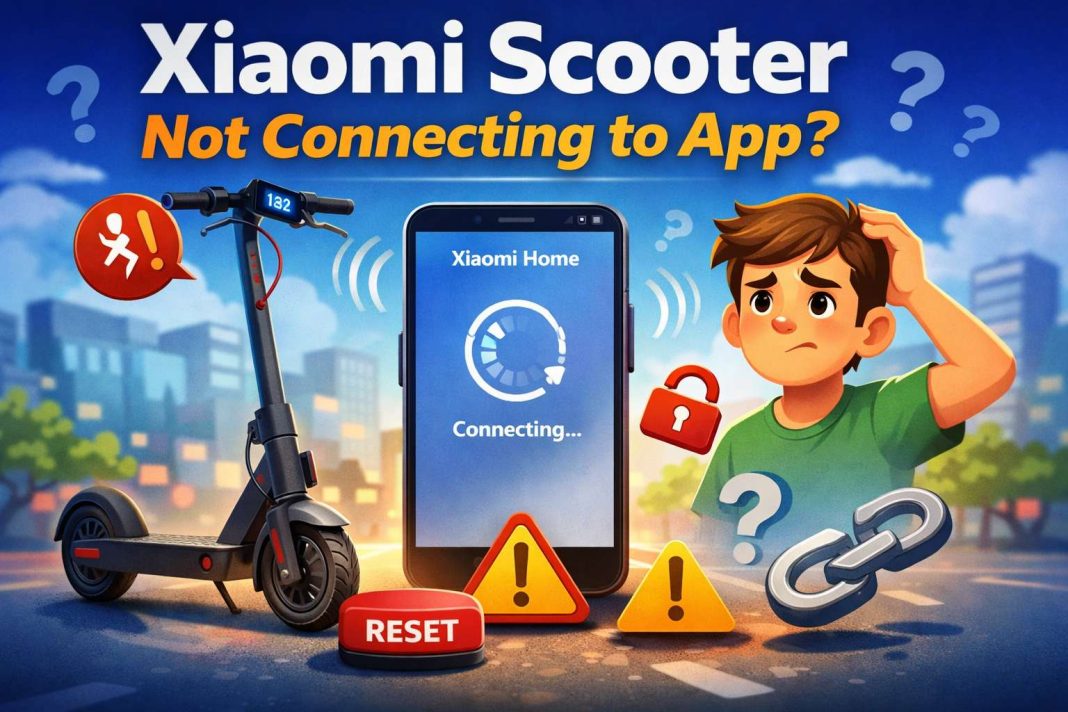Xiaomi scooter not connecting to app