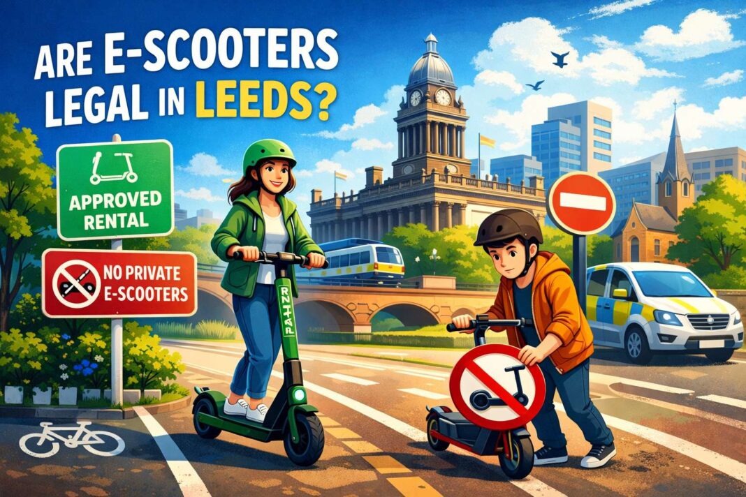 Are e-scooters illegal in Leeds
