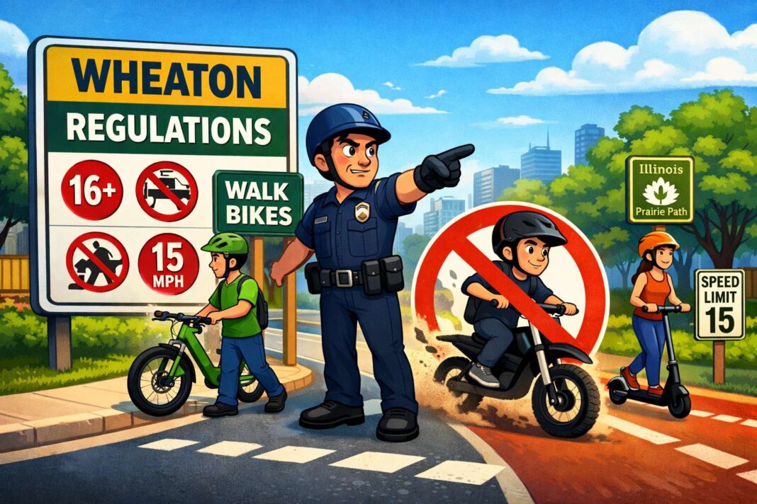 Wheaton e-bike and e-scooter regulations