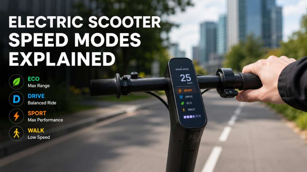 Electric scooter speed modes explained