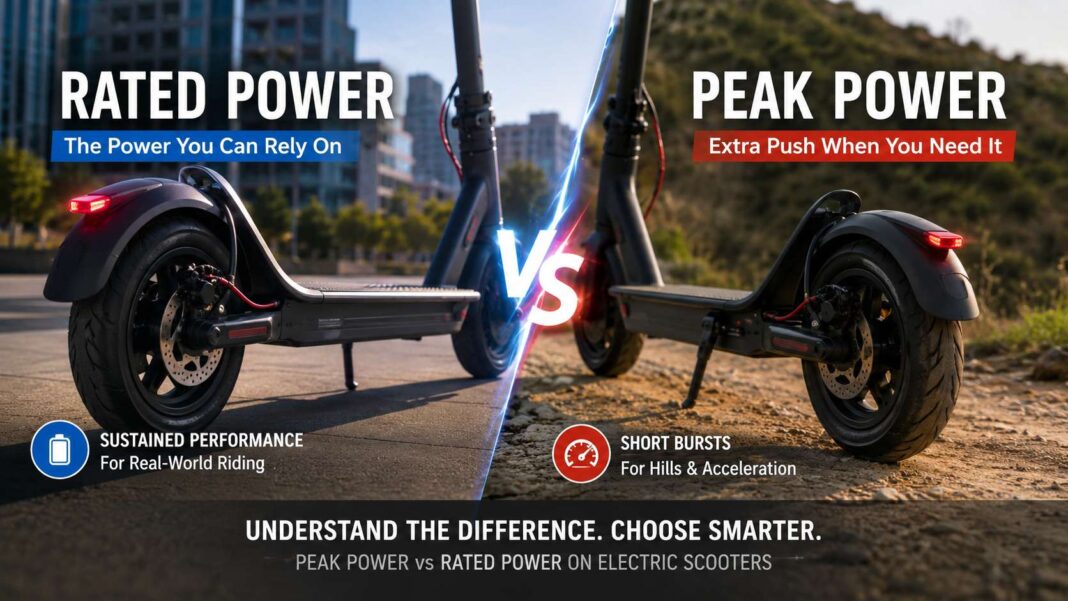 Peak Power vs Rated Power on Electric Scooters