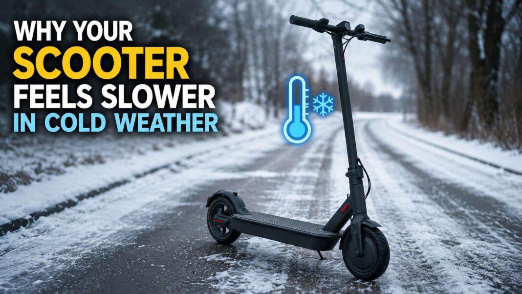 Why your scooter feels slower in cold weather