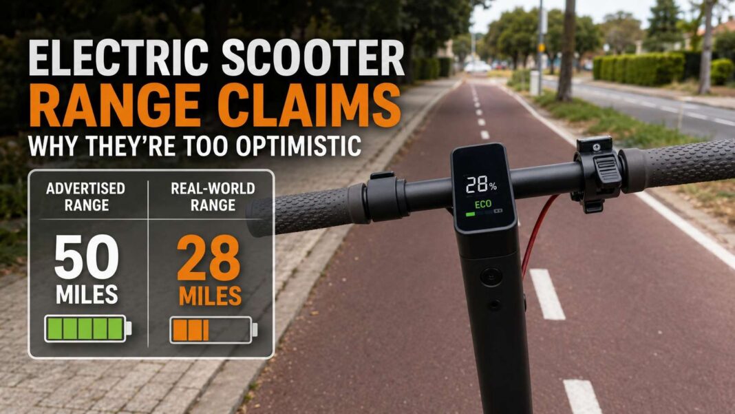 electric scooter range claims